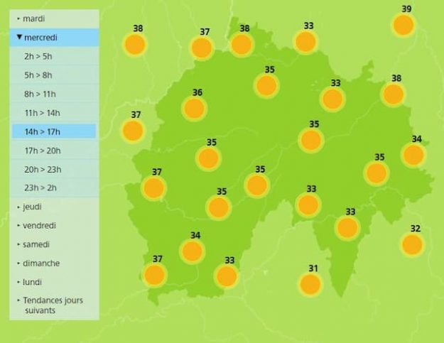 The heat wave has officially arrived in Cantal