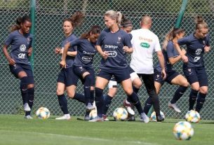Training session of France for match against Nigeria