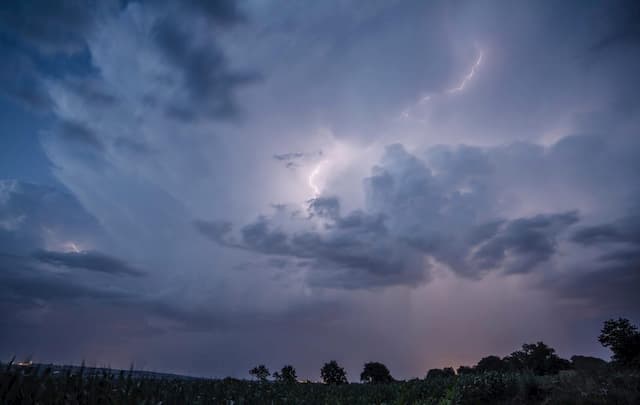 After the heat wave, storms hit a large part of the country Saturday, July 27, 2019