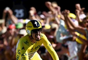 Frenchman Julian Alaphilippe wins the 13th stage of the Tour de France on July 19, 2019