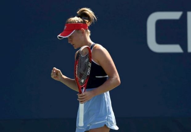 Another victory for the French Fiona Ferro, victorious here from Daria Gavrilova in the previous round, August 26, 2019 at Flushing Meadows.