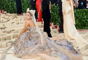 The singer Ariana Grande at Met Gala 2019