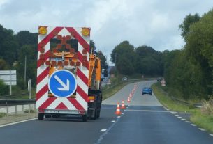 Cotentin: A portion of the RN13 reduced to one lane since Monday morning