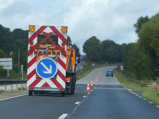 Cotentin: A portion of the RN13 reduced to one lane since Monday morning