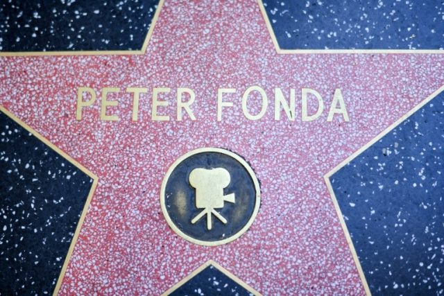 The star of Peter Fonda on the Walk of Fame in Hollywood