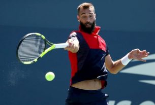 Benoît Paire against Slovenian Aljaz Bedene at the US Open on August 29, 2019 at Flushing Meadows.