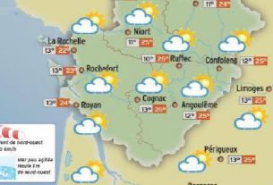 The weather in charente will see a welcome return of the sun