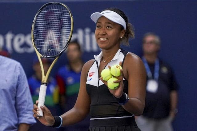 World No.1 Naomi Osaka radiant after her victory over Magda Linette at the US Open on August 29, 2019.