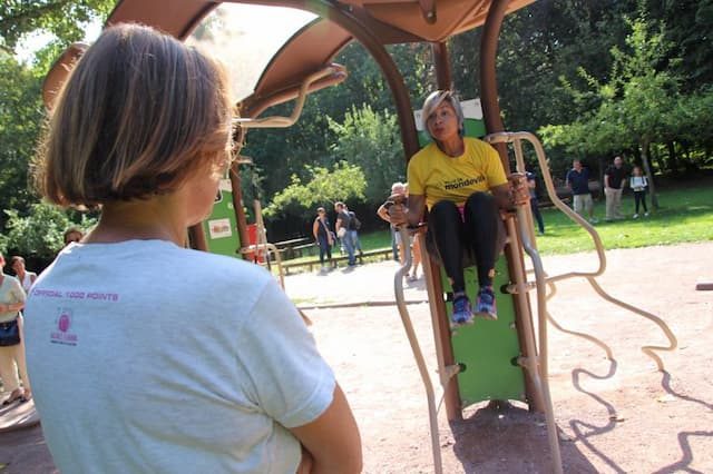 With a cost of 20,500 euros, this fitness station allows you to do 80 different exercises, in the Biez Park in Mondeville.