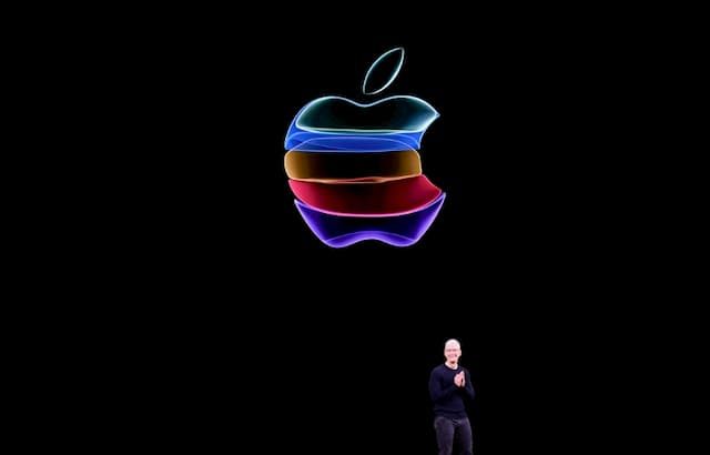 Apple CEO Tim Cook on September 10, 2019 at the group's headquarters in California to announce a series of new products. 