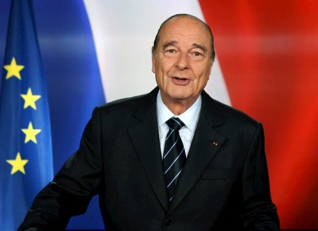 President Jacques Chirac on March 11, 2007 at the Elysée, died September 26, 2019.