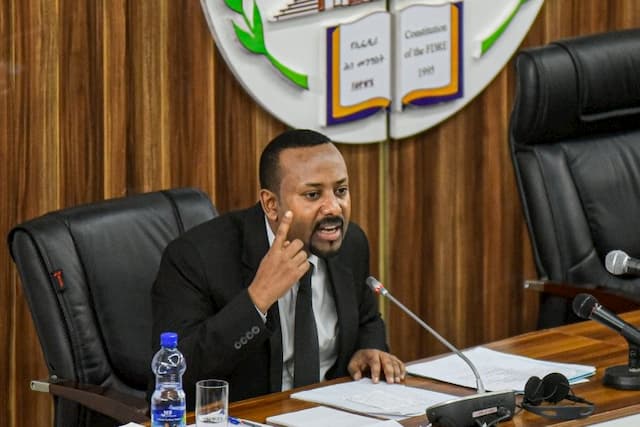 Ethiopian Prime Minister Abiy Ahmed on 1 July 2019 in Parliament, Addis Ababa. 