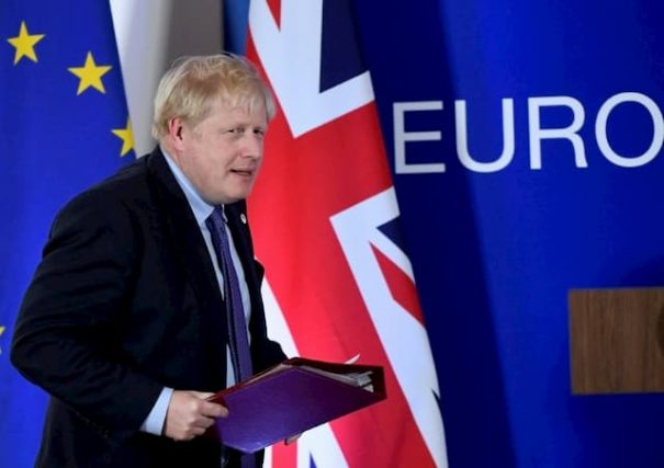 British Prime Minister Boris Johnson, on October 17, 2019 in Brussels. 