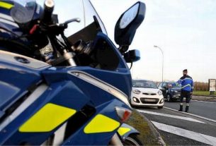 In Cantal, a driver was caught speeding
