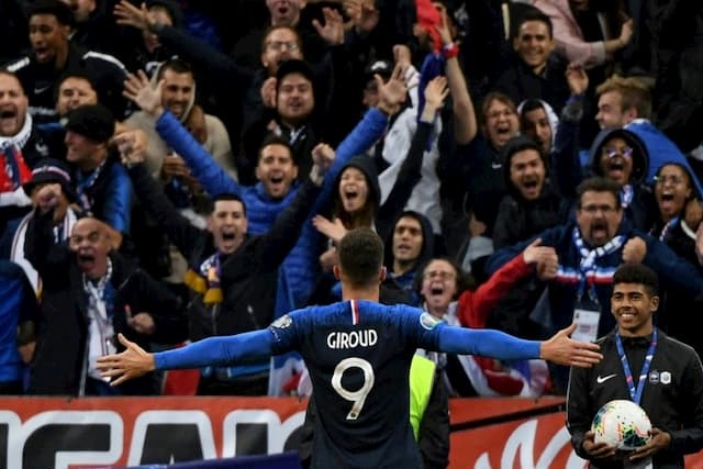 Olivier Giroud, again scorer for France, against Turkey, on October 14, 2019 at the Stade de France.