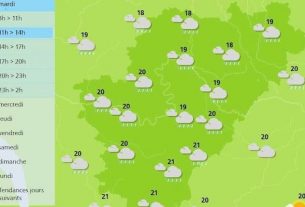 The weather in charente will be gloomy today