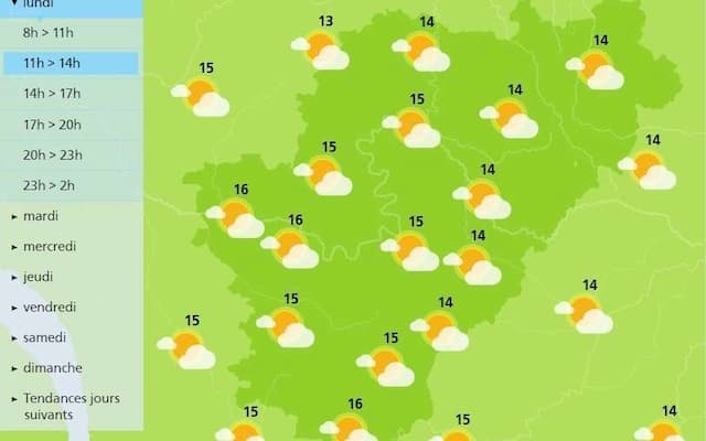 The weather in Charente will see a return of the sun