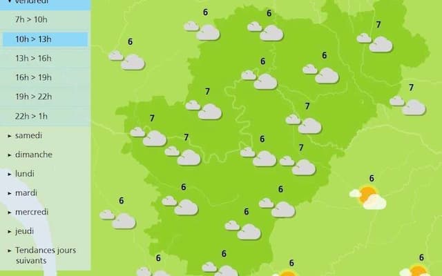 The weather in Charente will be dry despite the clouds