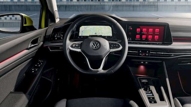 Interior of the Volkswagen Golf