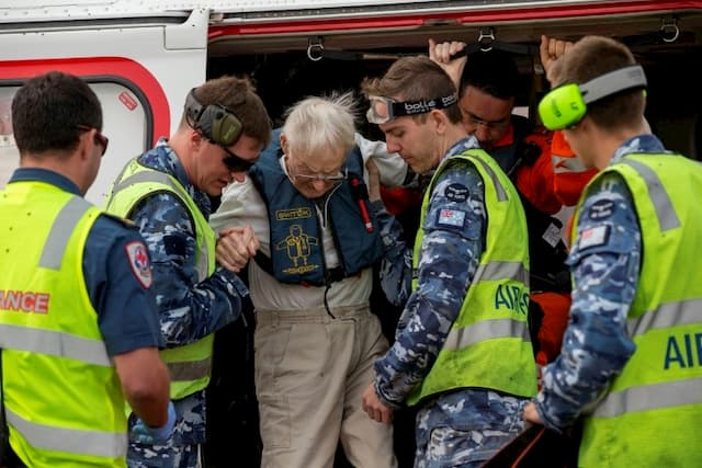 A civilian was evacuated by the Australian Air Force on January 3, 2020.