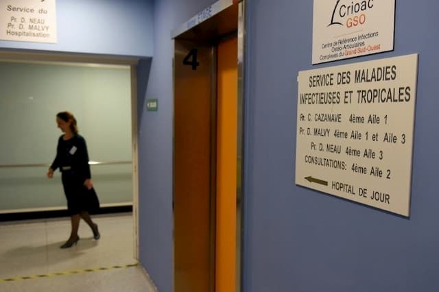 The Department of Infectious and Tropical Diseases at the Pellegrin University Hospital in Bordeaux, January 27, 2020, where one of the patients infected with the coronavirus in France is hospitalised.