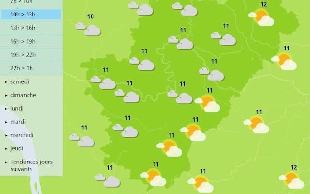 The weather in Charente will see the sun coming back