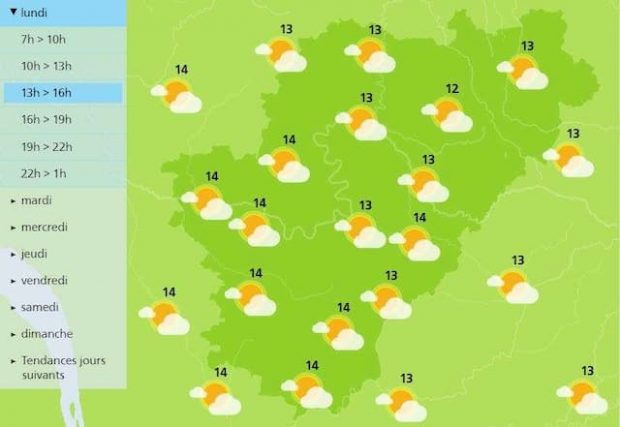 The afternoon forecast for the weather in Charente will be brighter and drier 