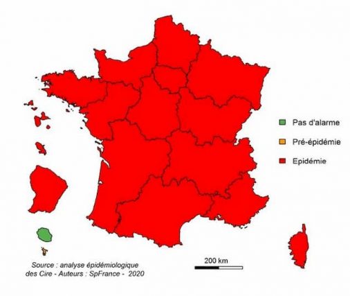 Alert level by region during the week 06/2020.