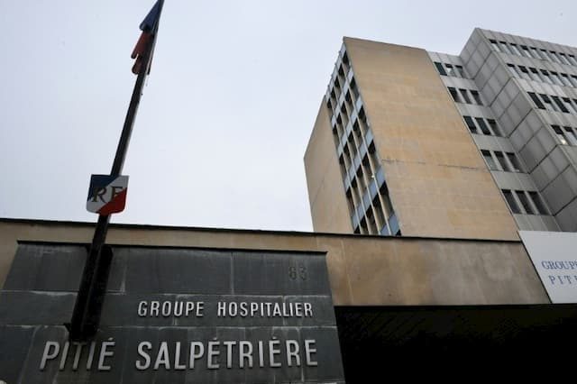 The Pitié-Salpêtrière hospital in Paris, where a patient with the new coronavirus died