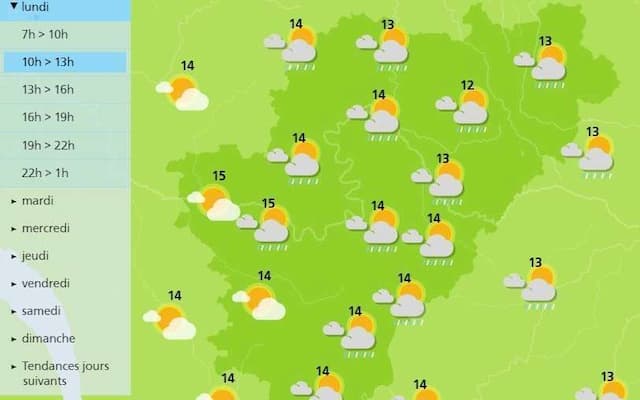 The weather in Charente will start with wind and rain, but should improve this afternoon