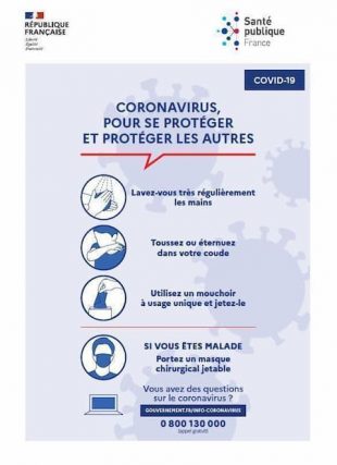 The health authorities indicate the barrier gestures to be respected in order to combat the spread of the coronavirus.