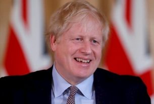 Prime Minister Boris Johnson at a press conference on March 3, 2020 in London.