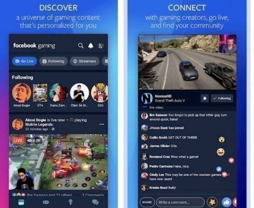 Video game fans can watch live streaming or create their own content.