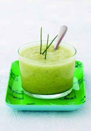 Cucumber and chive smoothie