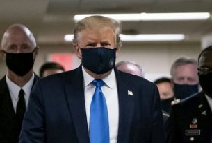 Covid-19: Donald Trump Appears with a Protective Mask for the First Time 3