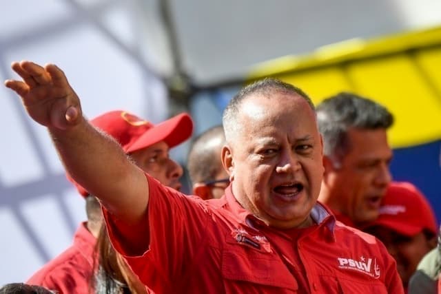 Diosdado Cabello, number 2 of the regime in Venezuela, on February 27, 2020 in Caracas. 