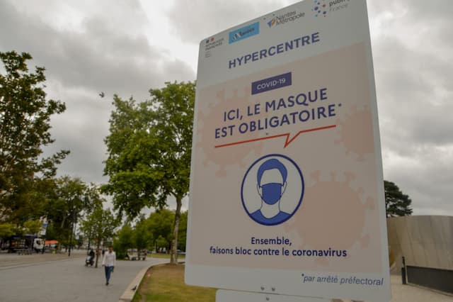 Wearing a mask will become mandatory in certain areas of downtown Nantes, as of Friday 14th August 2020
