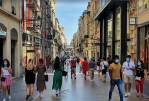 Wearing a mask becomes compulsory in two streets of the city of Bordeaux