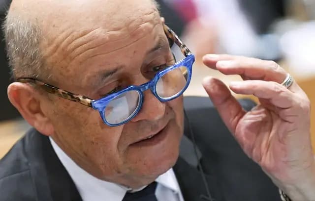 Jean-Yves Le Drian, in Brussels, January 10, 2020.