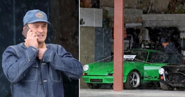 Orlando Bloom sets his sights on vintage 1973 green Porsche worth $115,000
