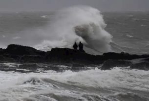 Storm Bella hit Porthcawl, Britain December 26, 2020