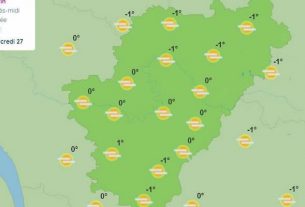 The weather in Charente will be cloudy with rain in the evening (Photo: Meteo France)