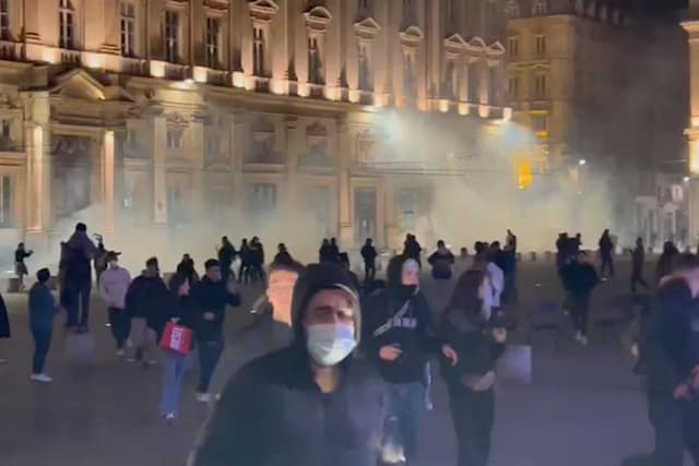 Place des Terreaux has been gassed several times by the police in Lyon