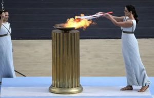 Paris 2024 Olympic Games: The Olympic Flame will Begin its Journey in France in Marseille on 8th May 2024 5 Lighting of the Olympic flame during a ceremony in Athens on October 19, 2021