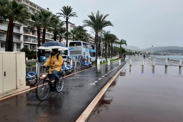 The weather in Nice, Alpes-Maritimes