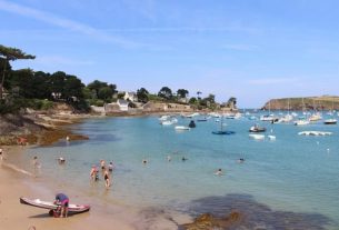 In Brittany, the sea temperature is higher than normal