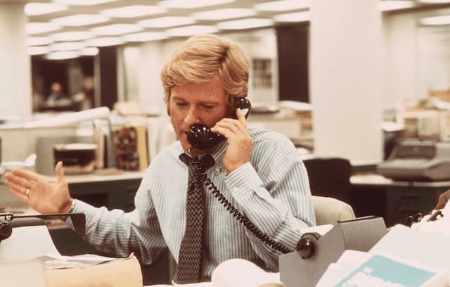 Robert Redford in All the Presidents Men