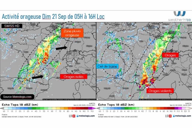 Thunderstorms expected in France on Sunday