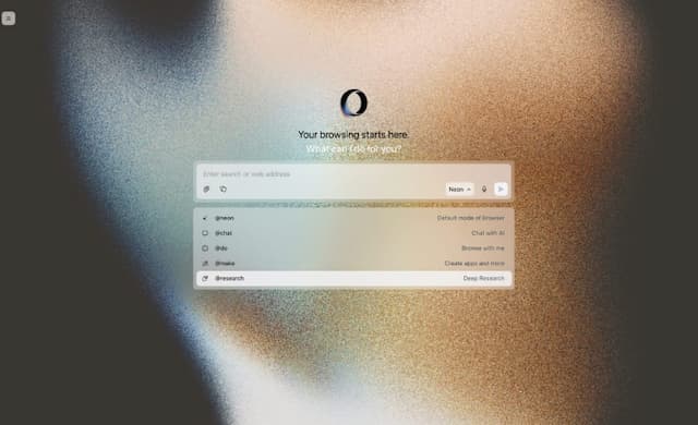 Opera Neon AI Browser Launches Lightning-Fast 1-Minute Deep Research Mode with Google Gemini Integration
