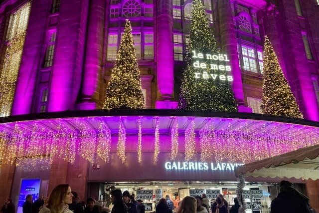 The Galeries Lafayette Strasbourg Illuminations Triggered this week, Here’s When